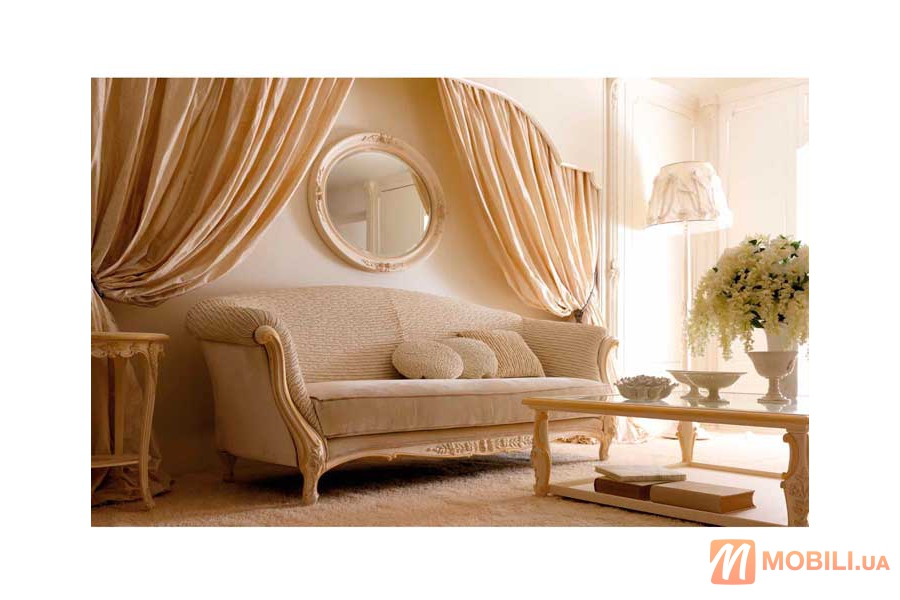 Комплект мягкой мебели, диван и кресло в классическом стиле SAVIO FIRMINO