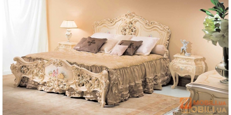 Кровать двуспальная с декоративной панелью KING SIZE  IRIDE