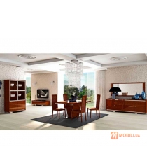 Комплект мебели в столовую комнату, современный стиль CAPRICE WALNUT