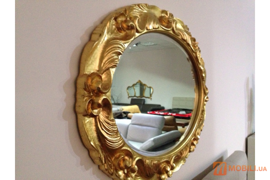 Зеркало в отделки золотой фольги CLASSIC