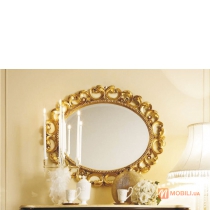 Овальное зеркало отделка с сусальным золотом PRINCIPESSA