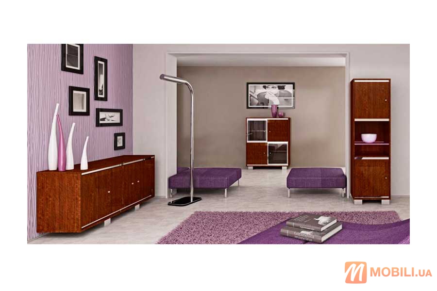 Комплект мебели в гостиную комнату, современный стиль CAPRICE WALNUT