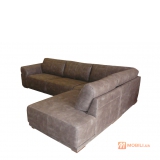 Угловой диван в тканевой обивке, в современном стиле MANTEGNA