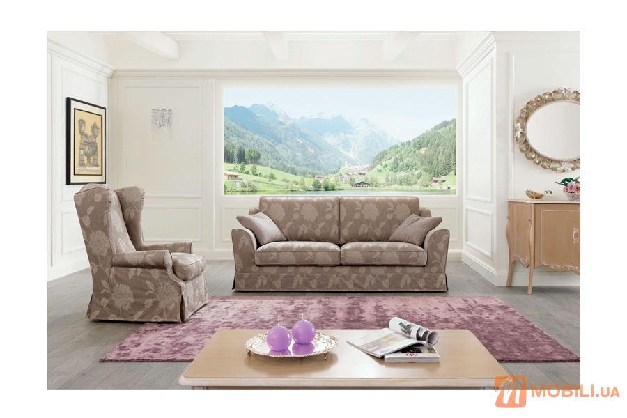 Модульный диван в классическом стиле CORTINA