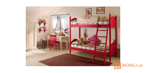 Мебель в детскую комнату, двухъярусная кровать в стиле кантри Romantic Collection Composizione 5