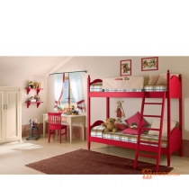 Мебель в детскую комнату, двухъярусная кровать в стиле кантри Romantic Collection Composizione 5