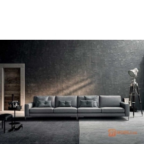 Модульный диван в современном стиле, обивка кожа RUSSEL