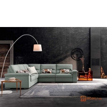 Модульный диван в современном стиле, обивка кожа CLIFF