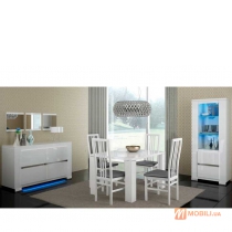 Комплект мебели в столовую комнату, современный стиль ELEGANCE WHITE